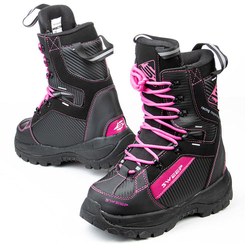 Bootsi Snowmobile Dama  Sweep Yeti snowmobile ladies boots black/pink